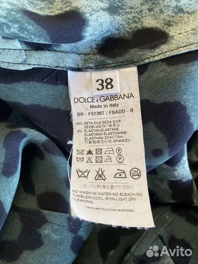 Dolce Gabbana шёлковая блузка, размер - S/M
