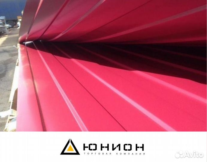 Профлист С8 Винно-красный Grand Line