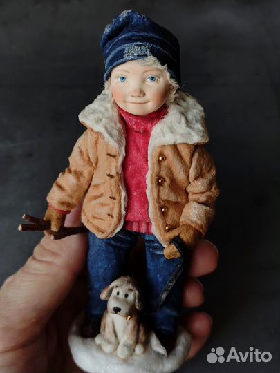 Ватная ёлочная игрушка 