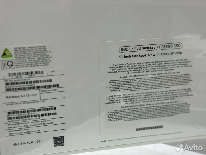 Apple macbook air 13 2020 m1 8gb 256