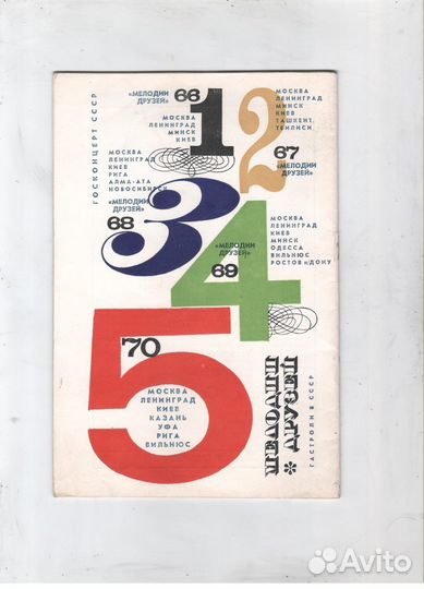 Винтажные театральные программки