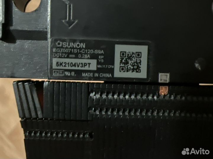 Продам радиатор с куллером для ноутбука Dell G 15