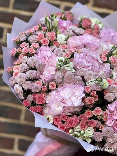 Дендробиум, гартензия, роза