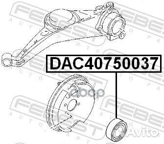 Подшипник ступицы колеса зад прав/лев DAC40