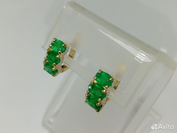 Серьги золотые новые 4,25 гр (D8)