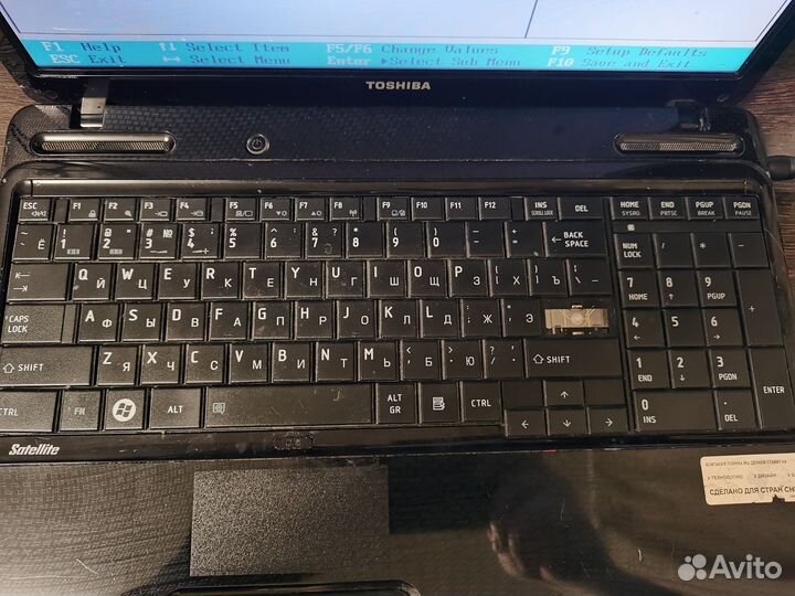 Ноутбук toshiba satellite l650