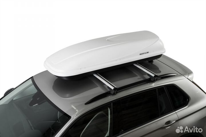 Автобокс, Бокс на крышу bonus 1872х634х374 белый м