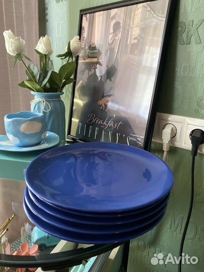 Тарелки IKEA синие