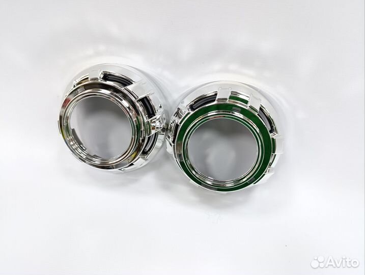 Маски под bi-led модули 3 дюйма (хромированные)