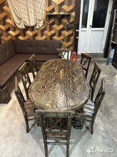 Стол деревянный в баню.стол из массива