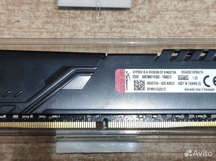 Оперативная память ddr4 Hyper hx426c16fb3/16