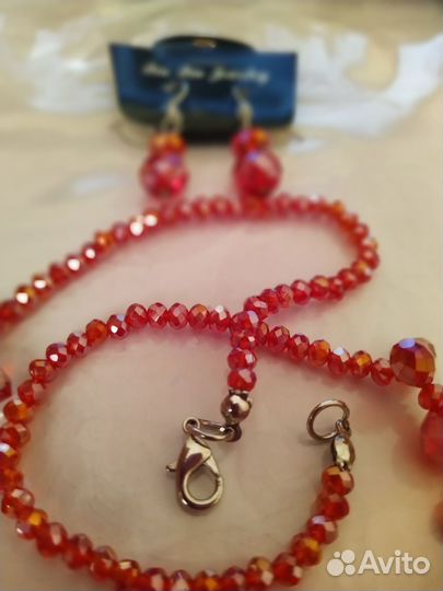 Комплект колье и серьги