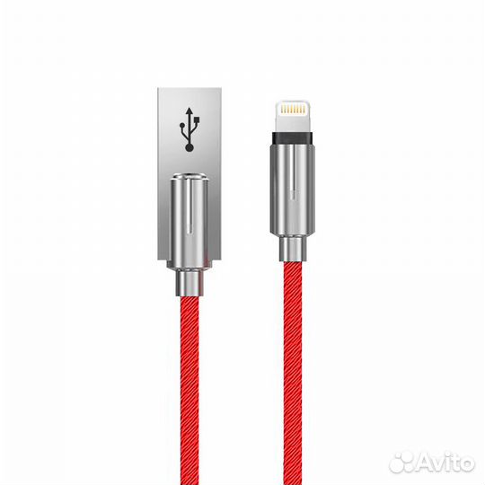 Кабель Devia Storm Zinc Alloy Lightning - Red