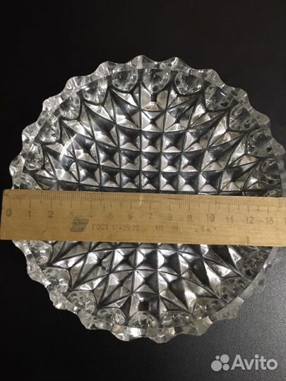 Пепельница хрустальная 2 шт