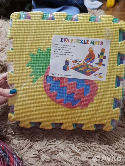 Детский коврик пазл новый