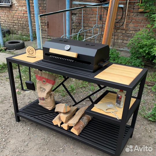 Мангал + гриль + барбекю