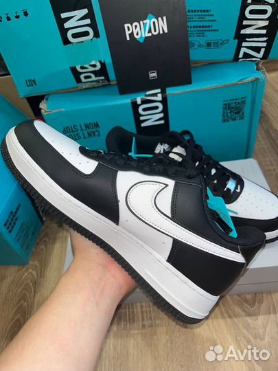 Nike air force 1 черно-белые Размер EUR42 RUS41