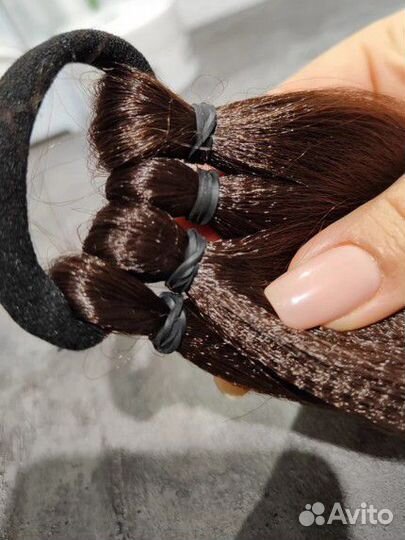 Хвост волосы на резинке