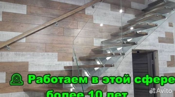 Изготовление лестниц на металлокаркасе в частные д