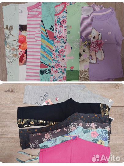 Летняя одежда на девочку 92 пакетом