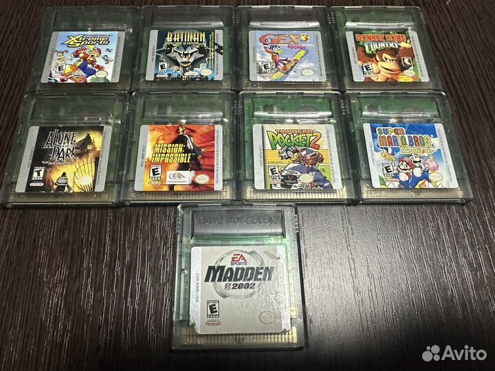 Оригинальные картриджи для game boy color