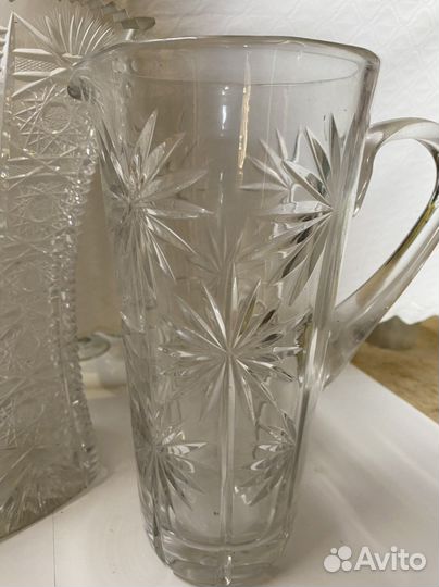 Вазы и кувшин хрусталь СССР