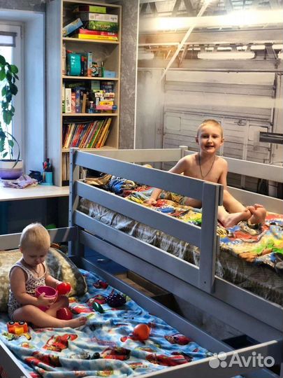 Детская двухъярусная кровать Софа 2(выкатная)