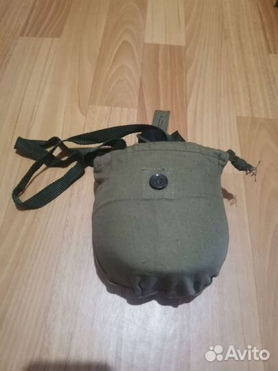 Фляга Фляжка походная 1 литр, хаки, темно-зеленый