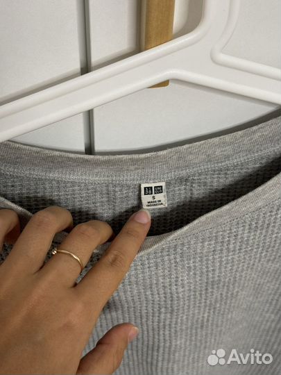 Кофта uniqlo вафельная
