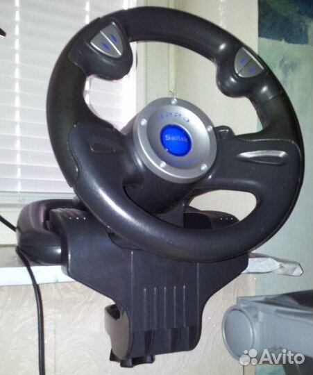 Руль Saitek, Act Labs, геймпад USB Есть