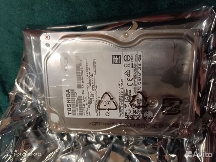 Жесткий диск 1 тб toshiba DT01ACA100 SATA