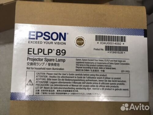 Epson elplp89 оригинальная лампа без модуля