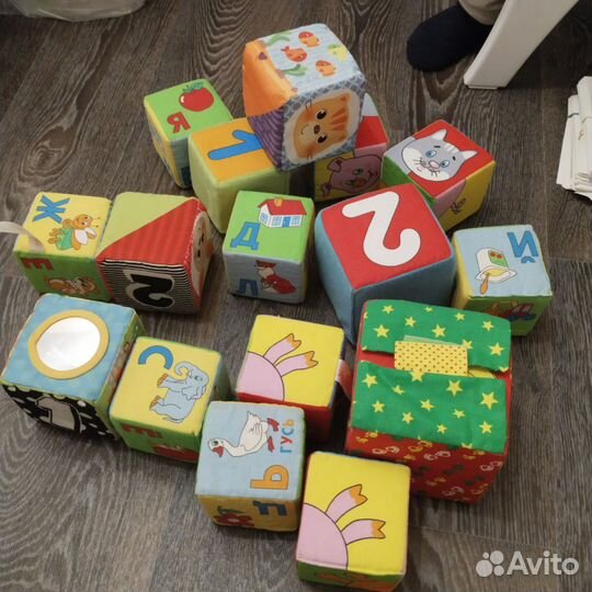 Мягкие кубики пакетом