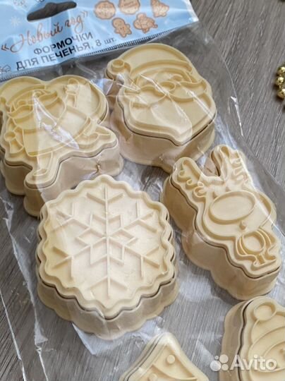 Формочки для печенья новогодние