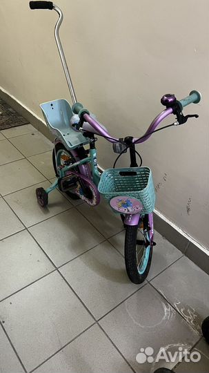 Детский велосипед бу с родительской ручкой