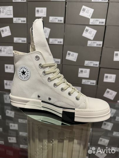 Rick Owens Drkshdw Converse Turbodrk White