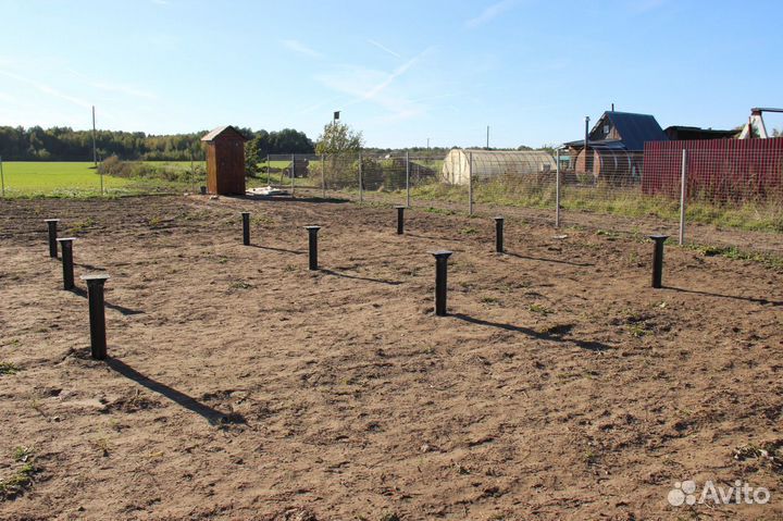 Свайный фундамент за 1 день. Винтовые сваи