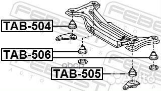 Сайленблок задней балки toyota camry acv3#/mcv3