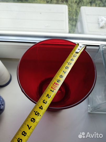 Вазы стекло икеа + гранат 2 шт