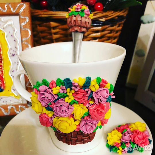 Чашки и ложки ручной работы