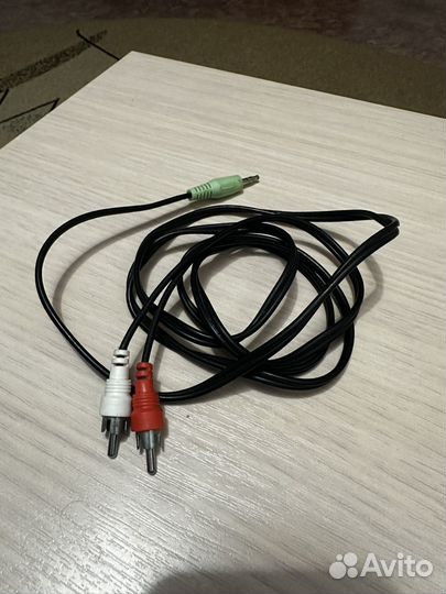 Аудио кабель jack 3,5 мм стерео - 2 RCA 1,5м