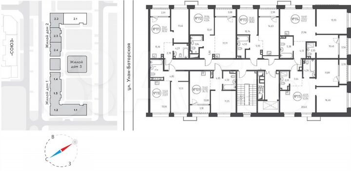 1-к. квартира, 43 м², 3/10 эт.