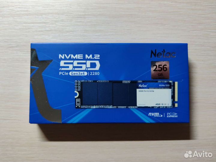 Новый SSD M.2 nvme накопитель на 256гб от Netac