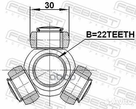 Трипод ford focus CB4 2008-2011 EU/22*30 мм 4