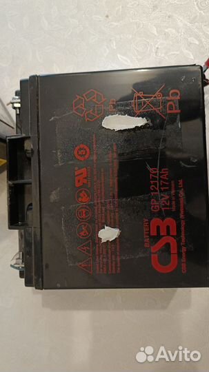 Аккумулятор gp 12170 12в 17ампер