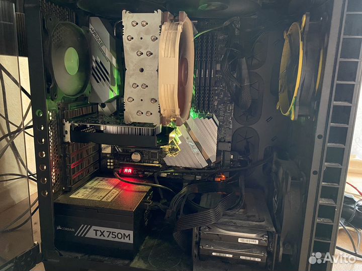 Компьютер threadripper 16/32, 64гб + монитор PRO