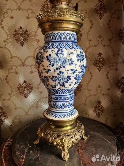 Лампа керосиновая,корпус фарфор L&B, Бельгия