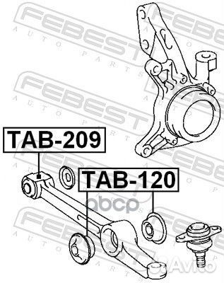 Сайлентблок нижнего переднего рычага TAB-209 Fe