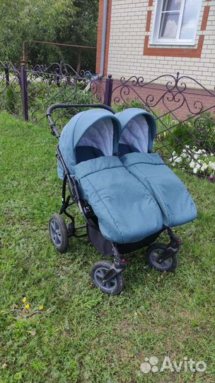 Коляска для двойни 3 в 1 Mikado Tween