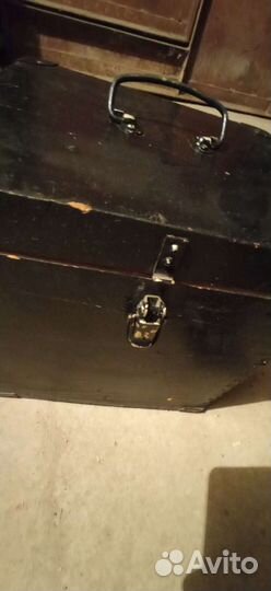 Ящик деревянный с замком-лягушкой (СССР)